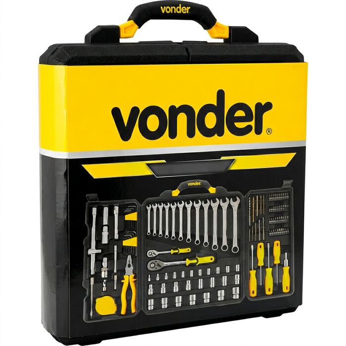 Kit Jogo de Ferramentas Vonder 128 peças